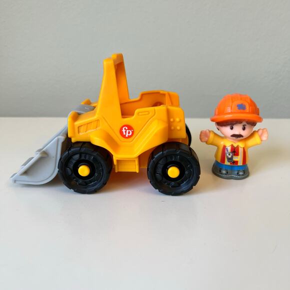 Mattel Fisher Price 2021 Little People Bulldozer Construction Car - Picture 5 of 6